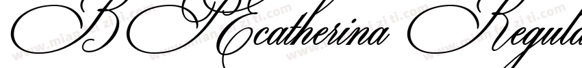 BP Ecatherina RegularVersion 1000字体转换